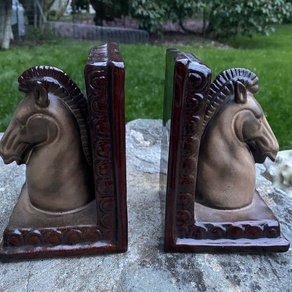 Ceramic horse bookends - Picture 5 of 9